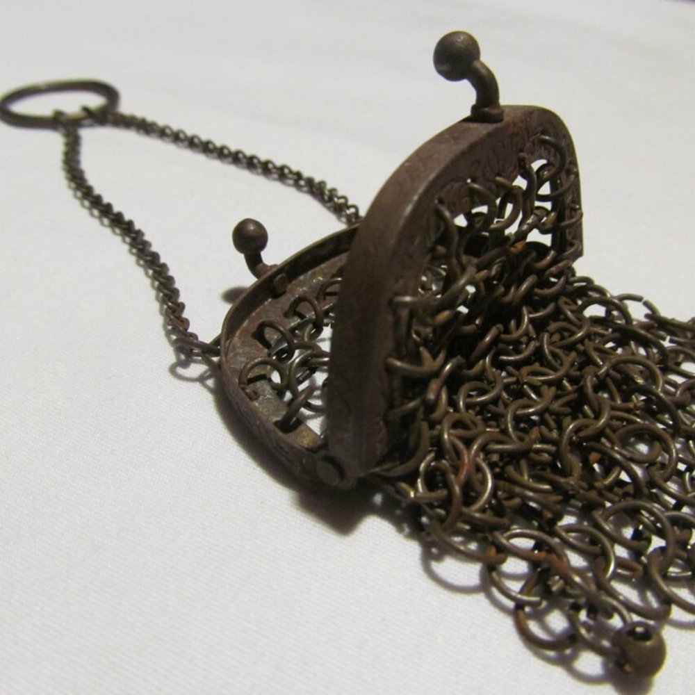 Germany Antique Purse Rare 1800's Antique Rare Ch… - image 4